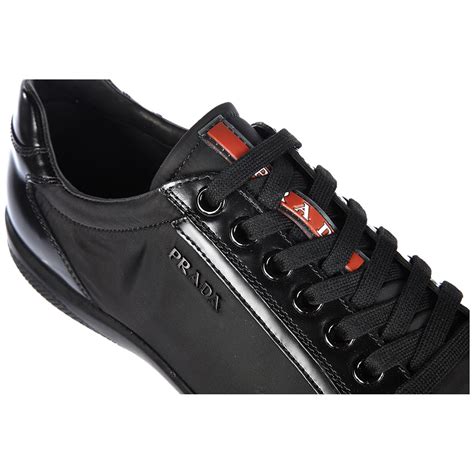 scarpe prada uomo sneakers trendy nero 2eg221-b4l-f0002|Prada Men's 2EG221 B4L F0002 Brushed Spazzolato Leather .